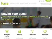 Tablet Screenshot of luna.nl